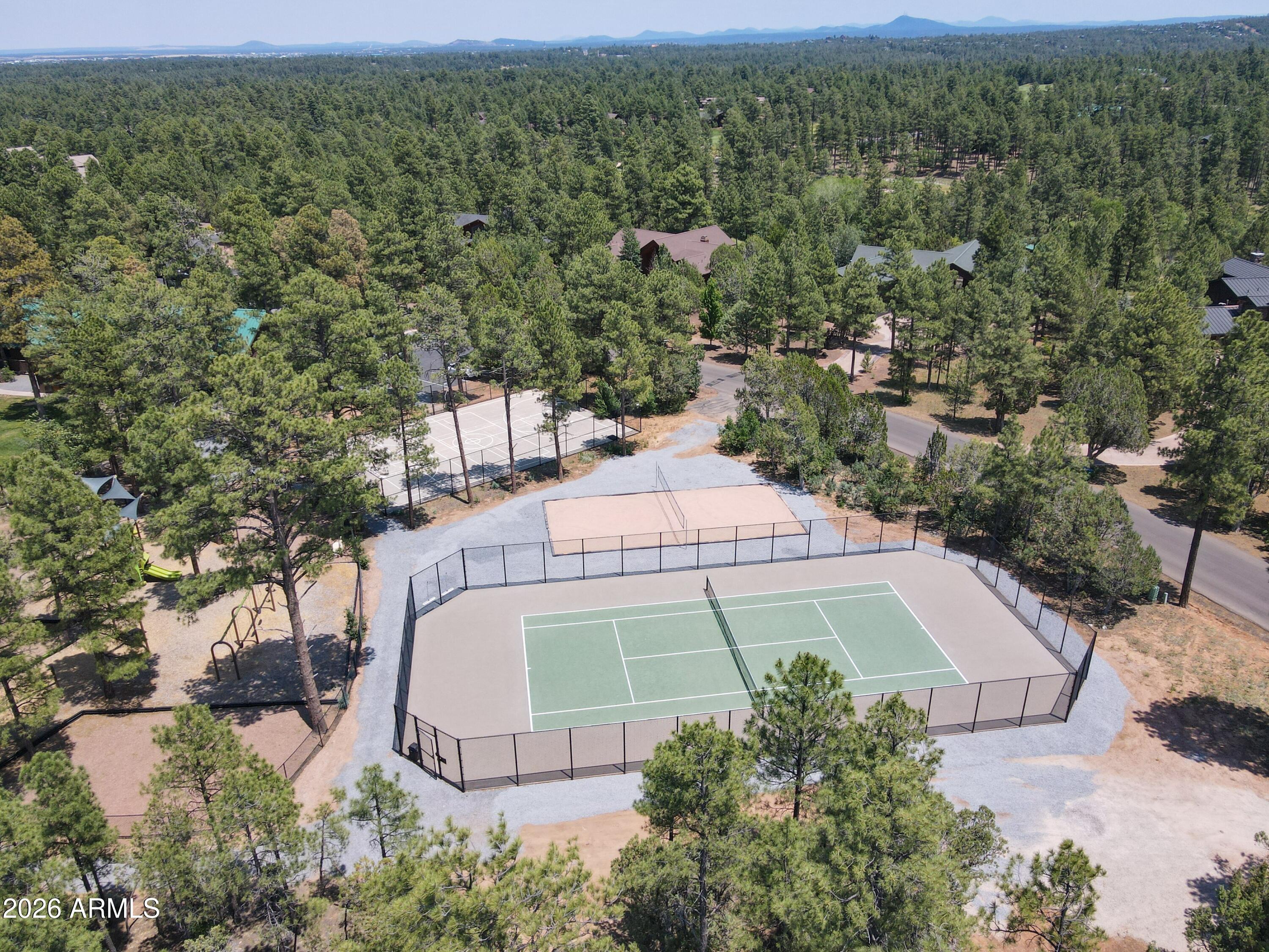 3990 Sugar Pine Loop Show Low, AZ 85901 - Photo 48 of 62 an aerial view of a house with a yard and lake view