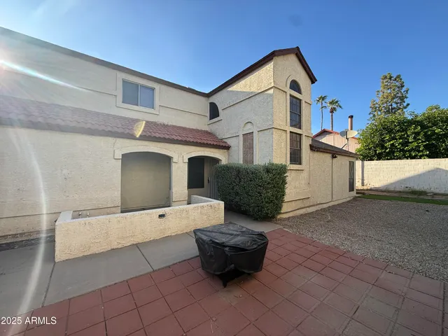 a front view of a house with entryway