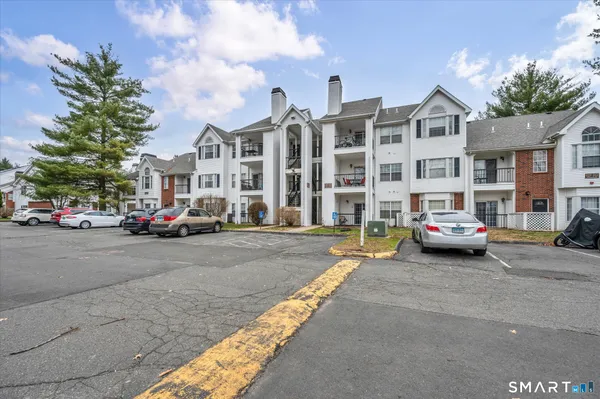 a car parked in front of a building