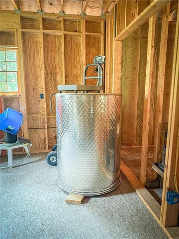 a room with furniture