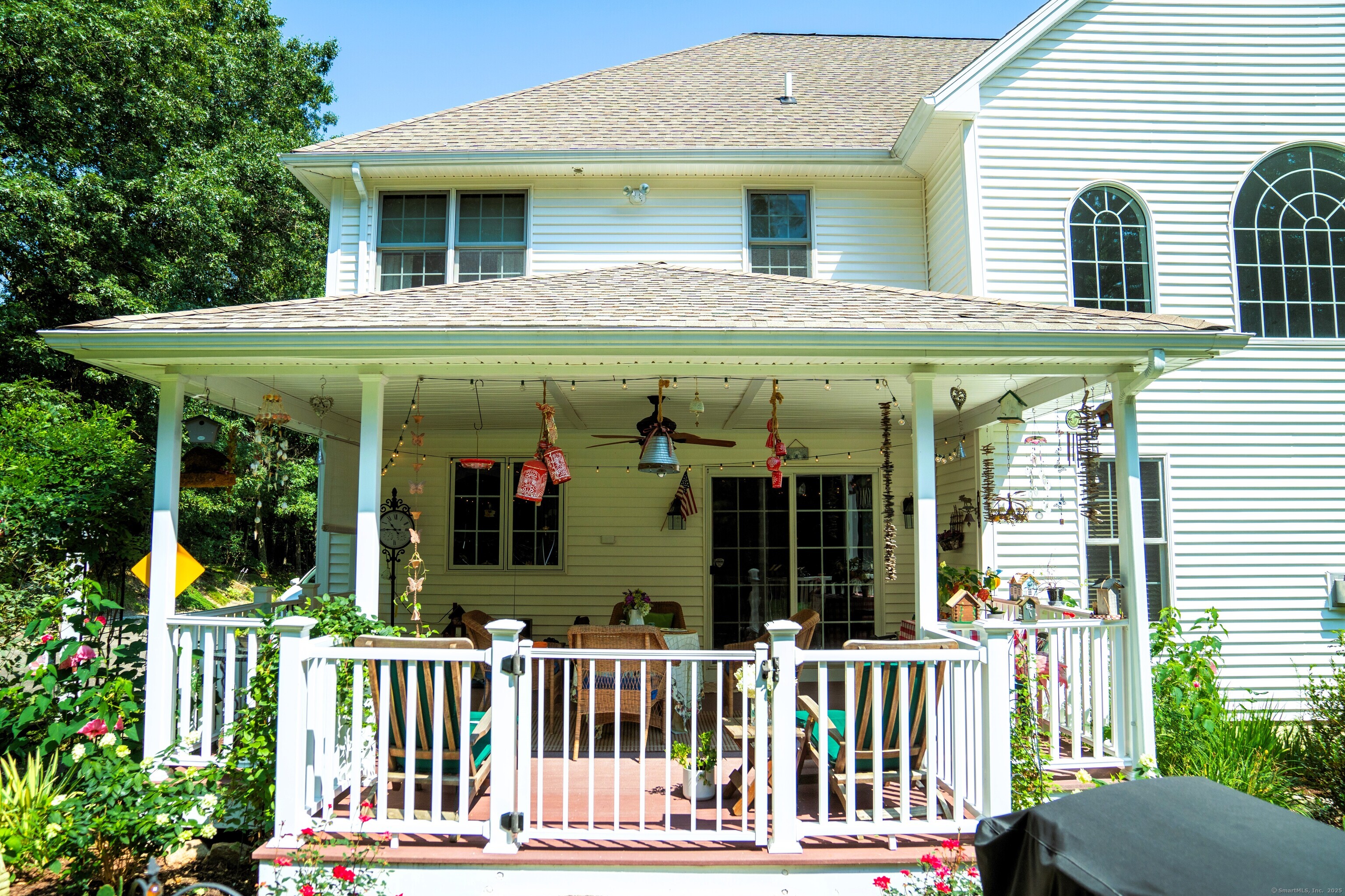 45 North Gate Road Woodbury, CT 06798 - Photo 31 of 40 a view of a house with a porch and furniture