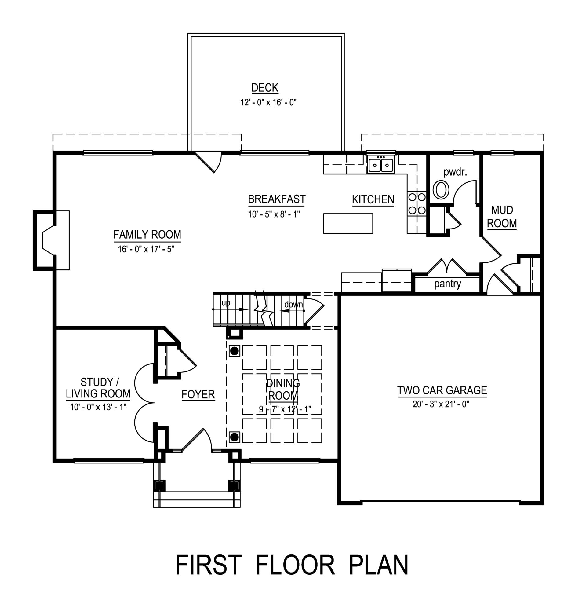 5598 Huntridge Road Roanoke, VA 24012 - Photo 16 of 17 12 - Dovercroft First Floor Plan Right