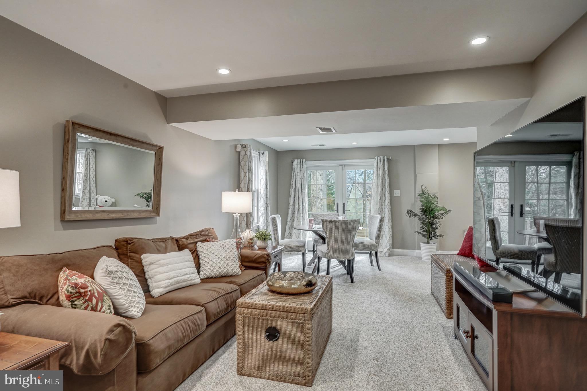 6831 Bluecurl Circle Springfield, VA 22152 - Photo 38 of 50 Basement presents a big family entertainment room