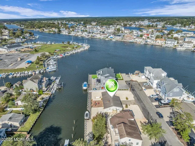 a view of a city with an ocean