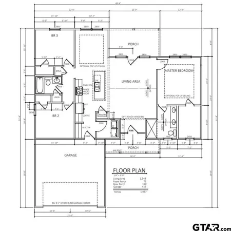 view of a black and white photo