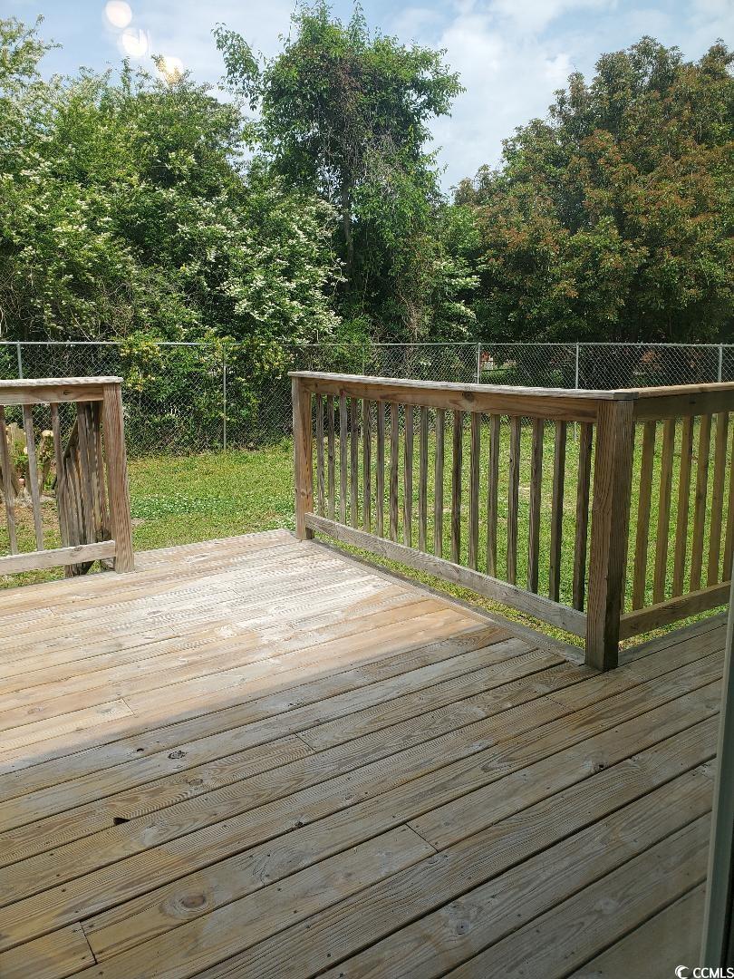 615 Burcale Rd Circle Myrtle Beach, SC 29579 - Photo 16 of 17 Deck featuring a fenced backyard