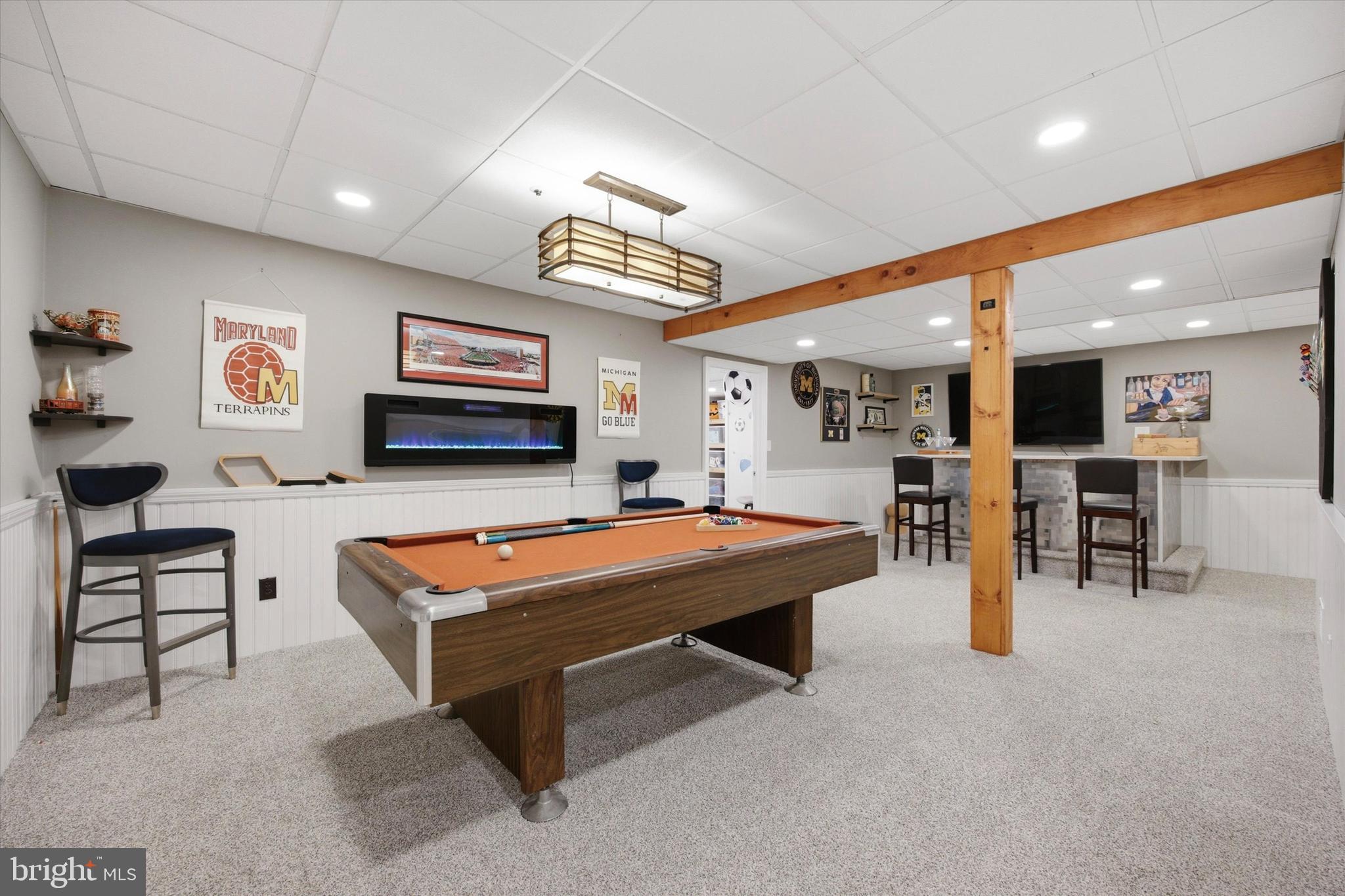 352 Sentry Lane Wayne, PA 19087 - Photo 27 of 36 Finished Lower Level Game Room