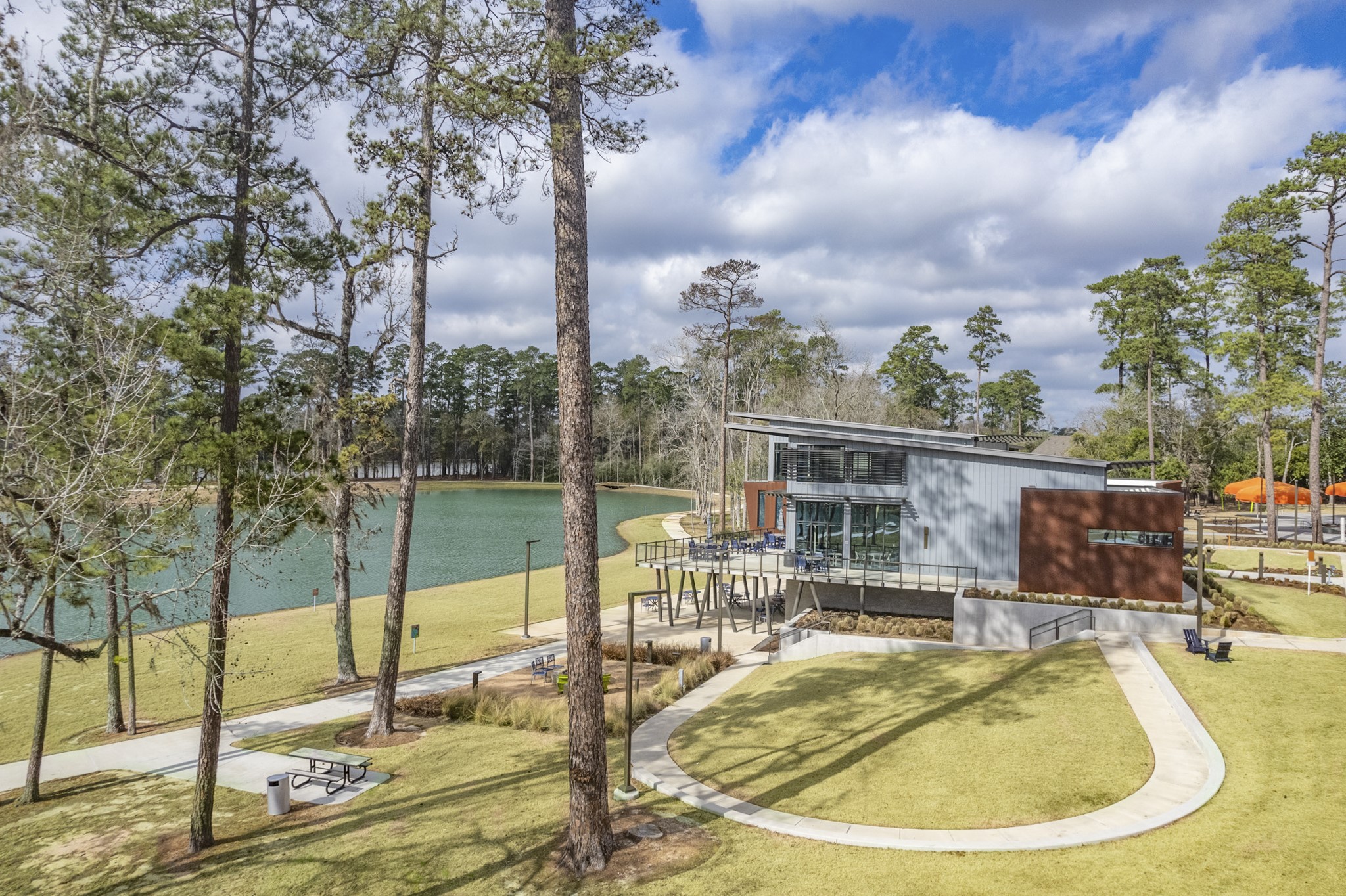 527 Chestnut Reef Court Conroe, TX 77304 - Photo 38 of 40 swimming pool view with a outdoor seating