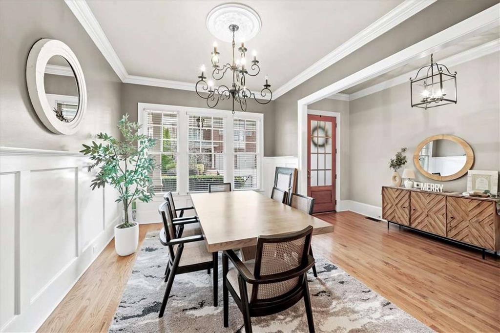 3440 Rialto Place Alpharetta, GA 30022 - Photo 11 of 66 a view of a dining room with furniture window and wooden floor