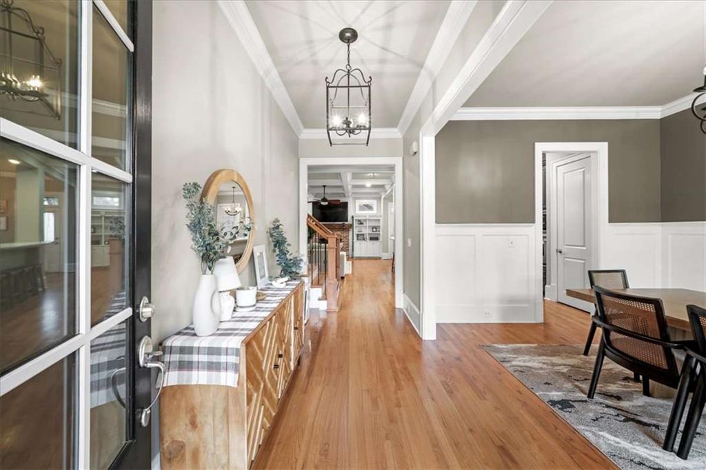 3440 Rialto Place Alpharetta, GA 30022 - Photo 8 of 66 a view of a dining room with furniture window and wooden floor