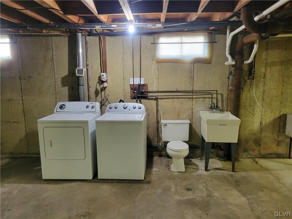 1312 5th Street Whitehall, PA 18052 - Photo 22 of 29 a utility room with a washer and dryer