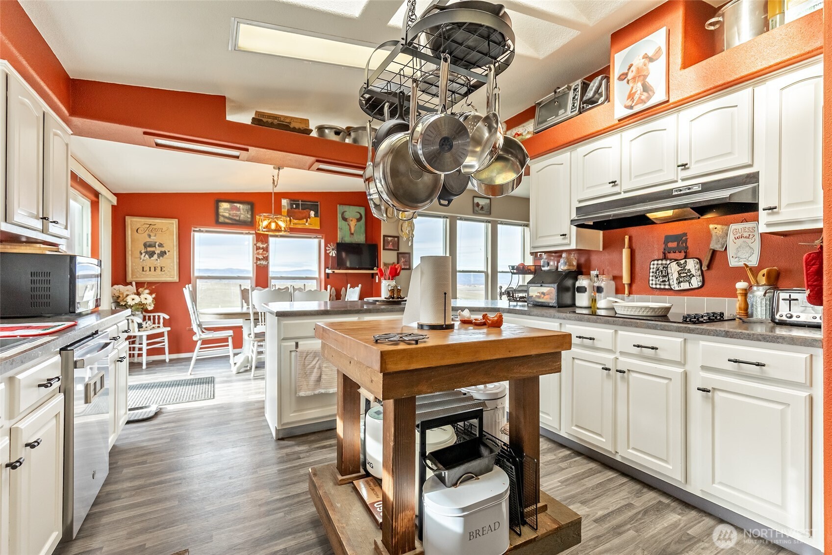 2416 Clerf Road Ellensburg, WA 98926 - Photo 9 of 35 a kitchen with stainless steel appliances granite countertop a sink and cabinets