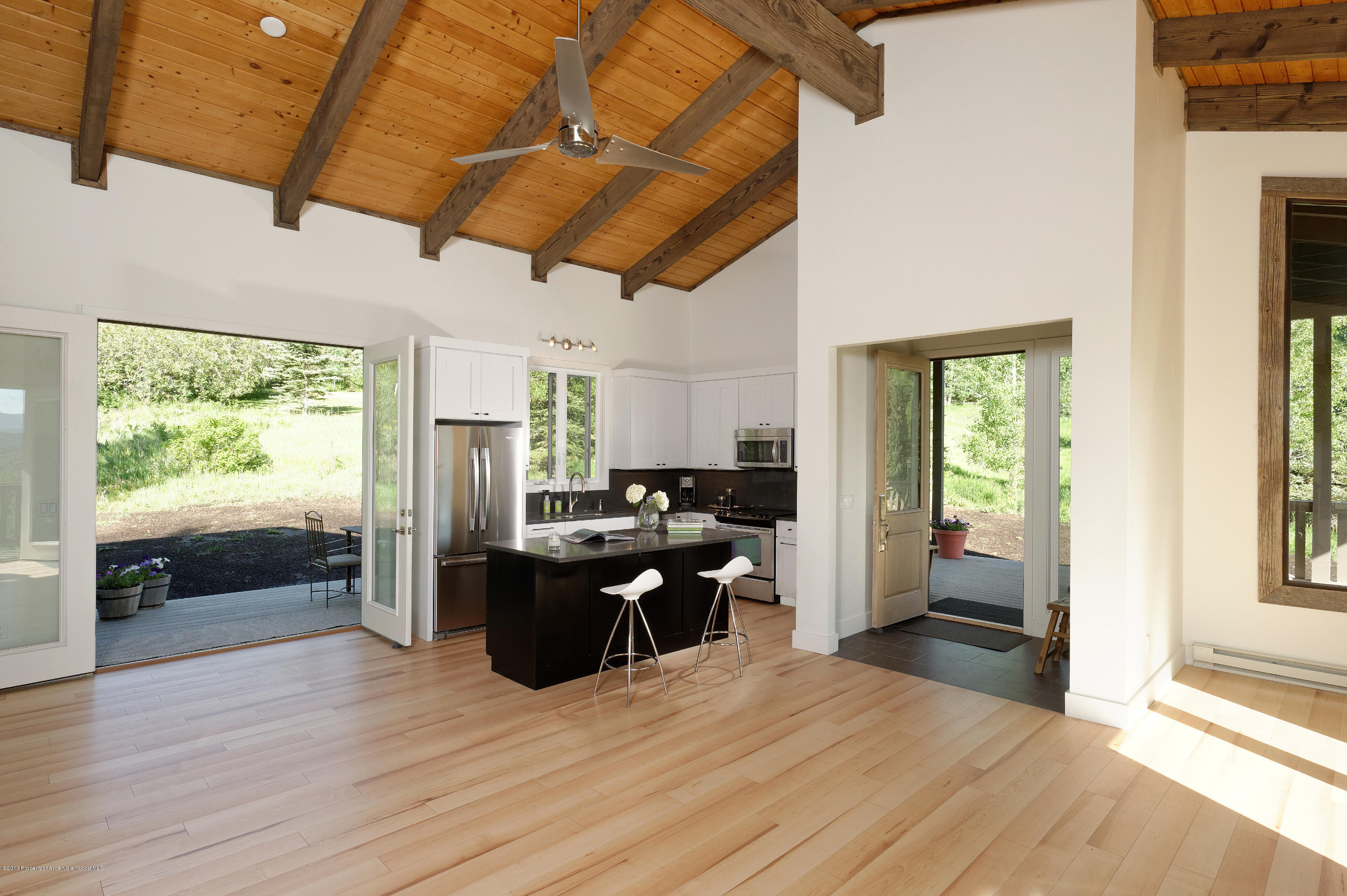 222 Meadow Road Snowmass Village, CO 81615 - Photo 13 of 21 Back Deck, Kitchen & Entry