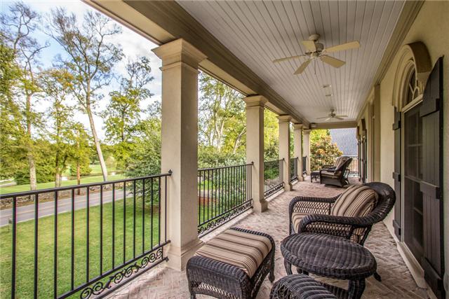123 Page Road Nashville, TN 37205 - Photo 14 of 20 A brick balcony extends over the front porch and hosts fabulous views of the Belle Meade Country Club Golf Course.
