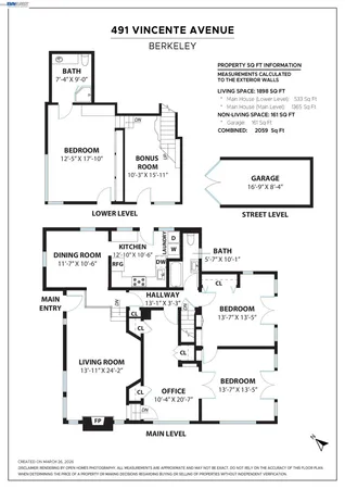 $1,349,000 | 491 Vincente Avenue, Berkeley, CA 94707