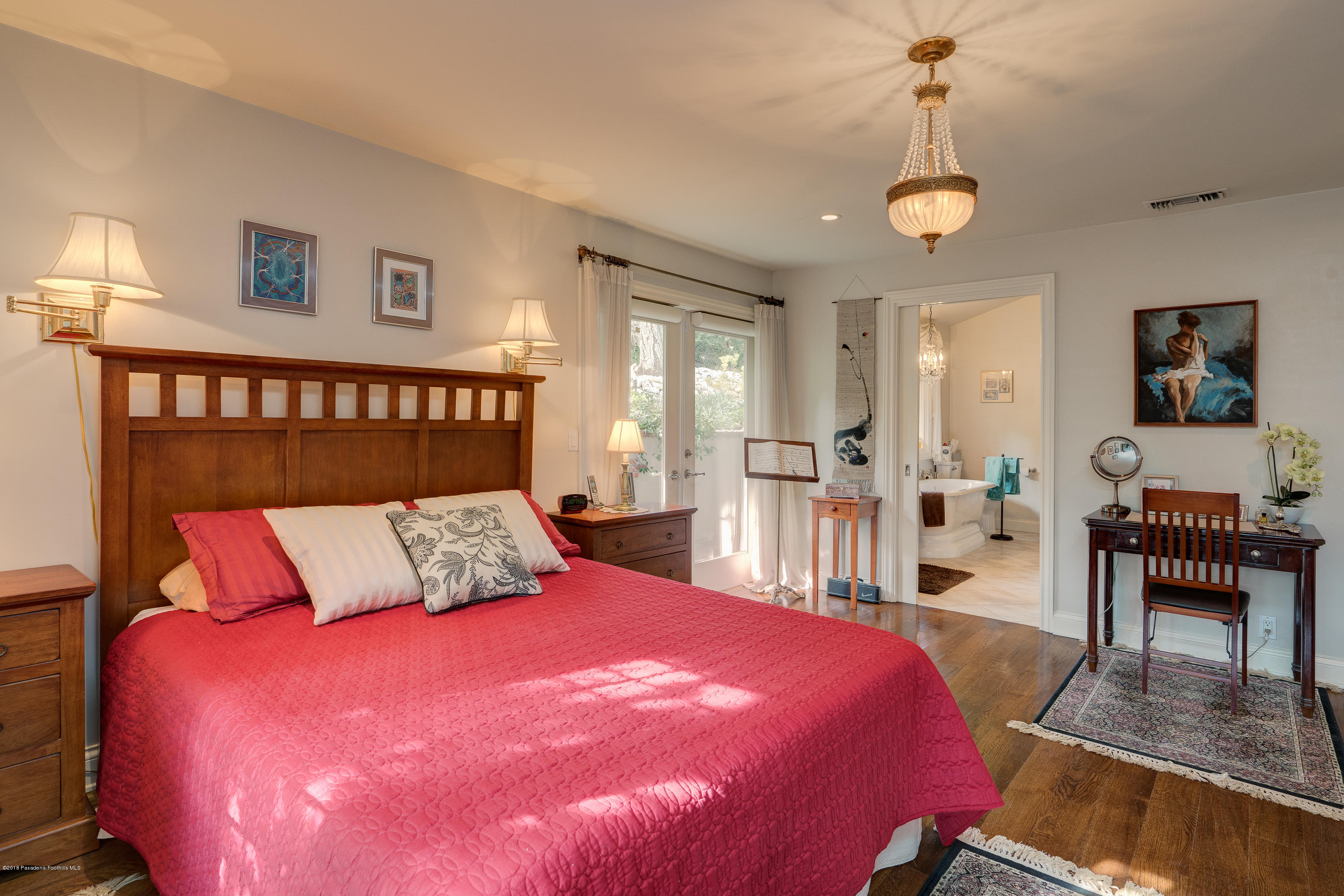 1550 Pegfair Estates Drive Pasadena, CA 91103 - Photo 10 of 16 a bedroom with a bed and window