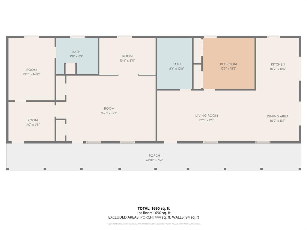 1900 County Road 33900 Powderly, TX 75473 - Photo 38 of 40 a picture of a floor plan