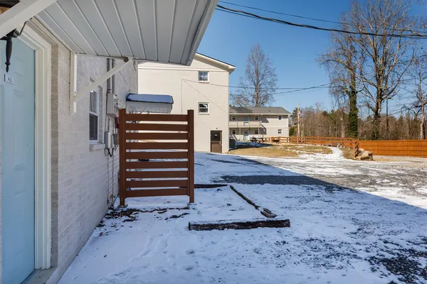 a view of outdoor space and deck