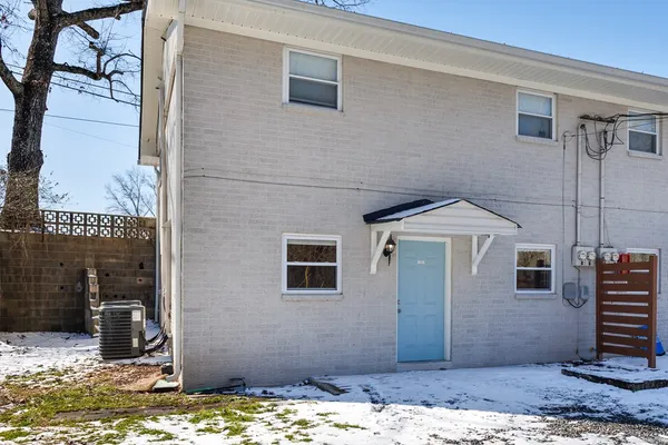 a front view of a house