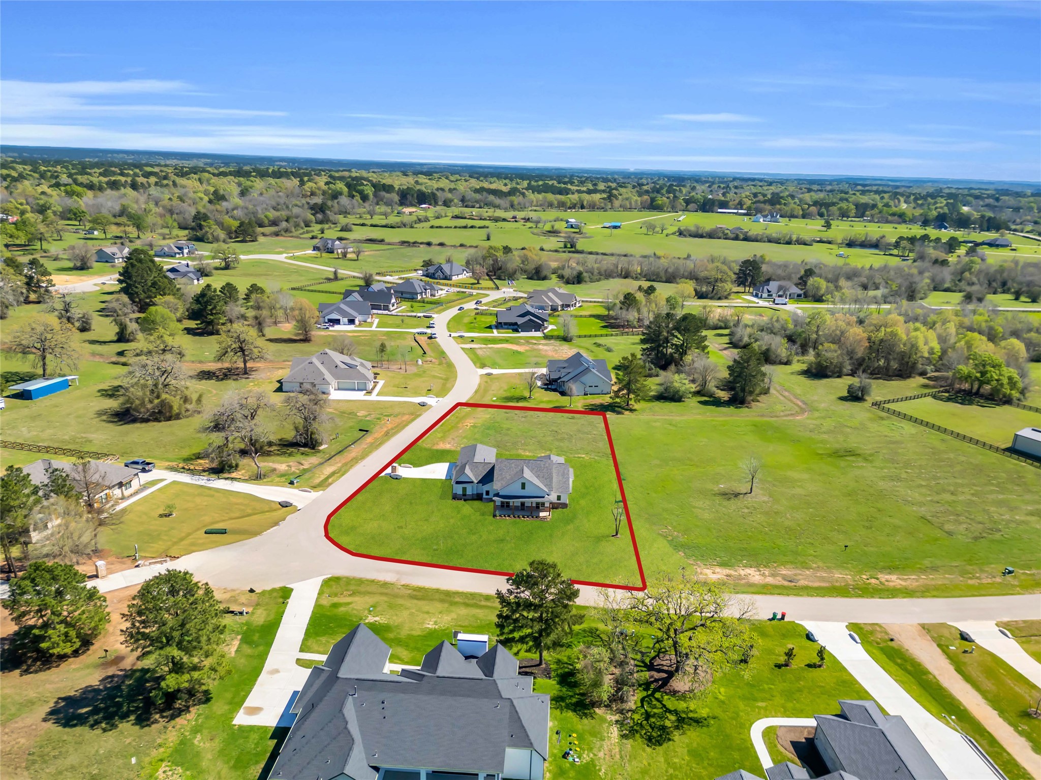 24972 Hopeview Way Montgomery, TX 77356 - Photo 36 of 38 Lot outline shows the corner lot and all that space!