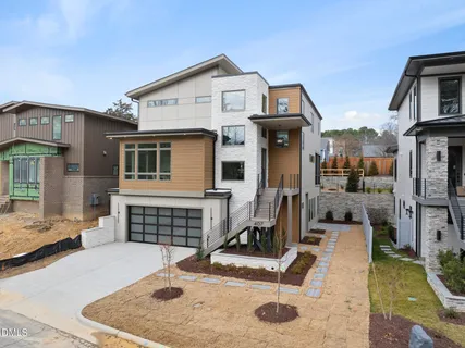 a front view of a house with entertaining space