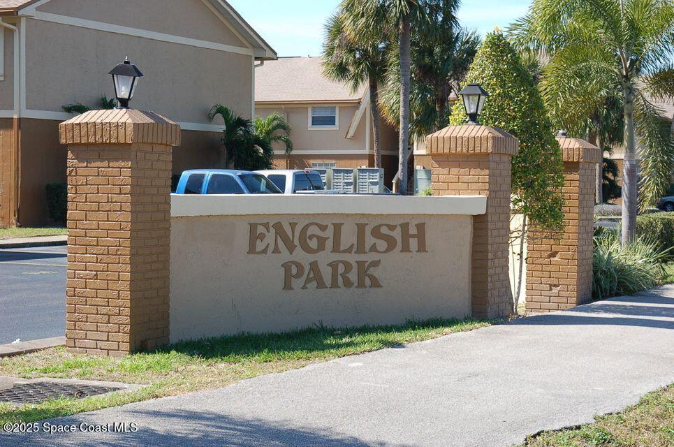 a sign on the side of a building