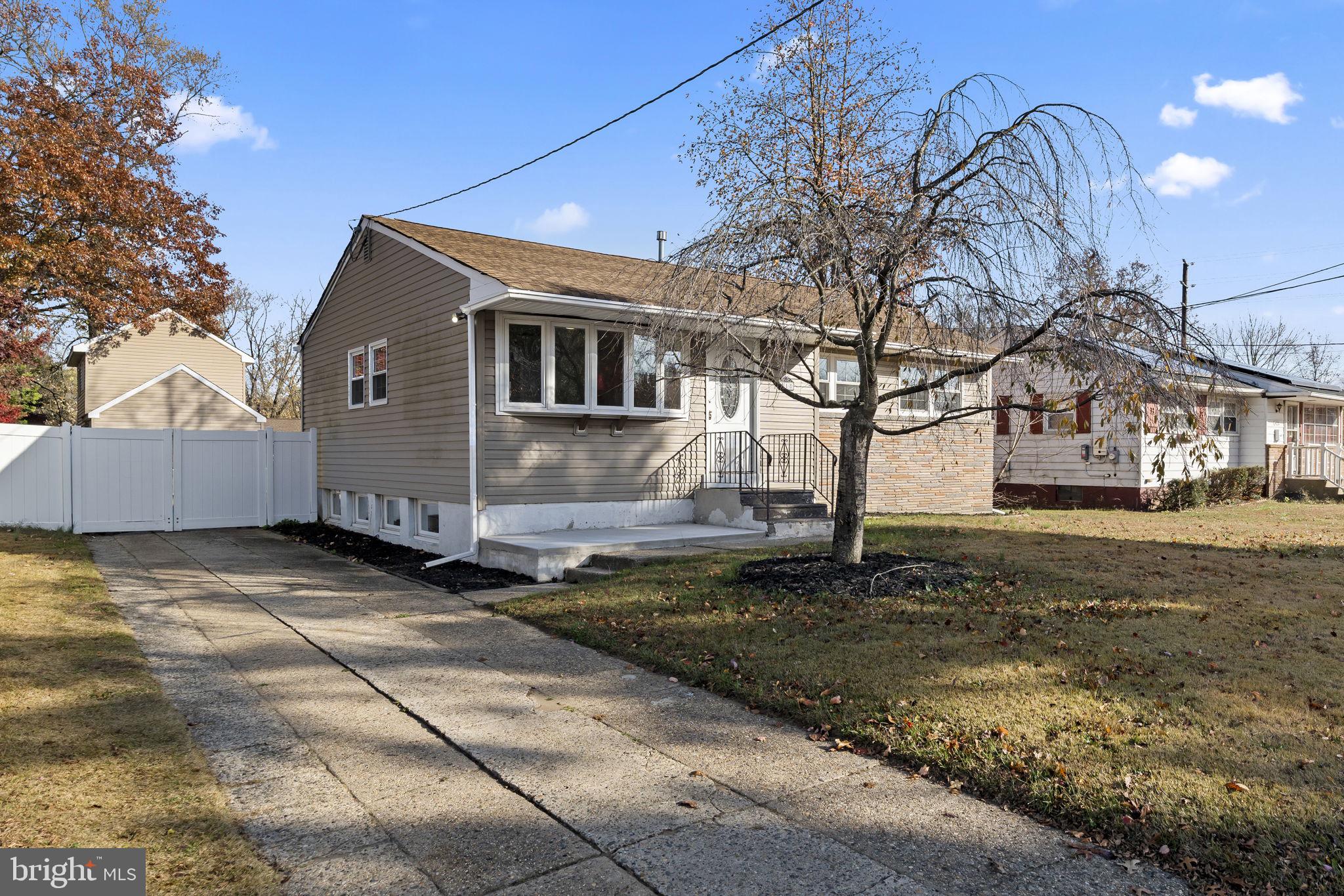 a backyard of a house