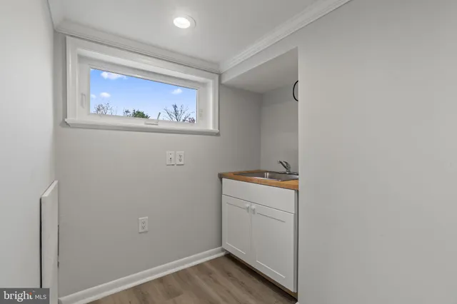 a room with storage and utility