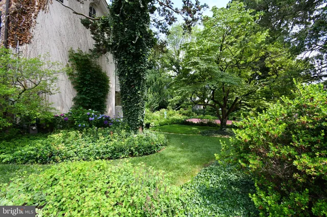 a house view with a garden space