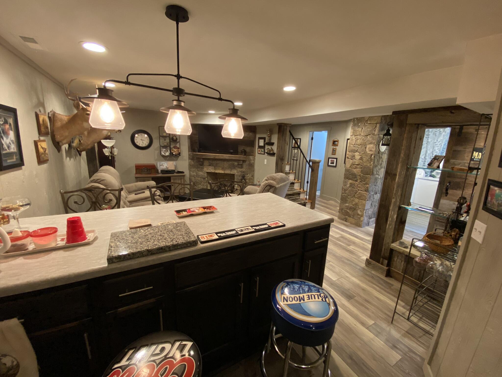 7 Kin Vale Road Rocky Mount, VA 24151 - Photo 54 of 70 51 Lower Level Wet Bar & Mini Kitchen (