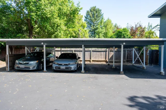 a view of car parked in parking