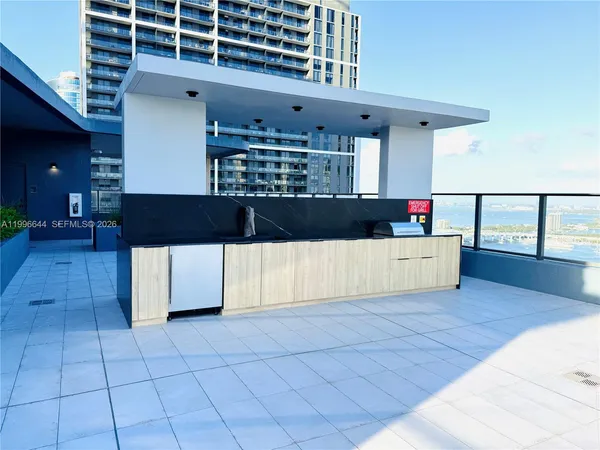 a view of city and ocean