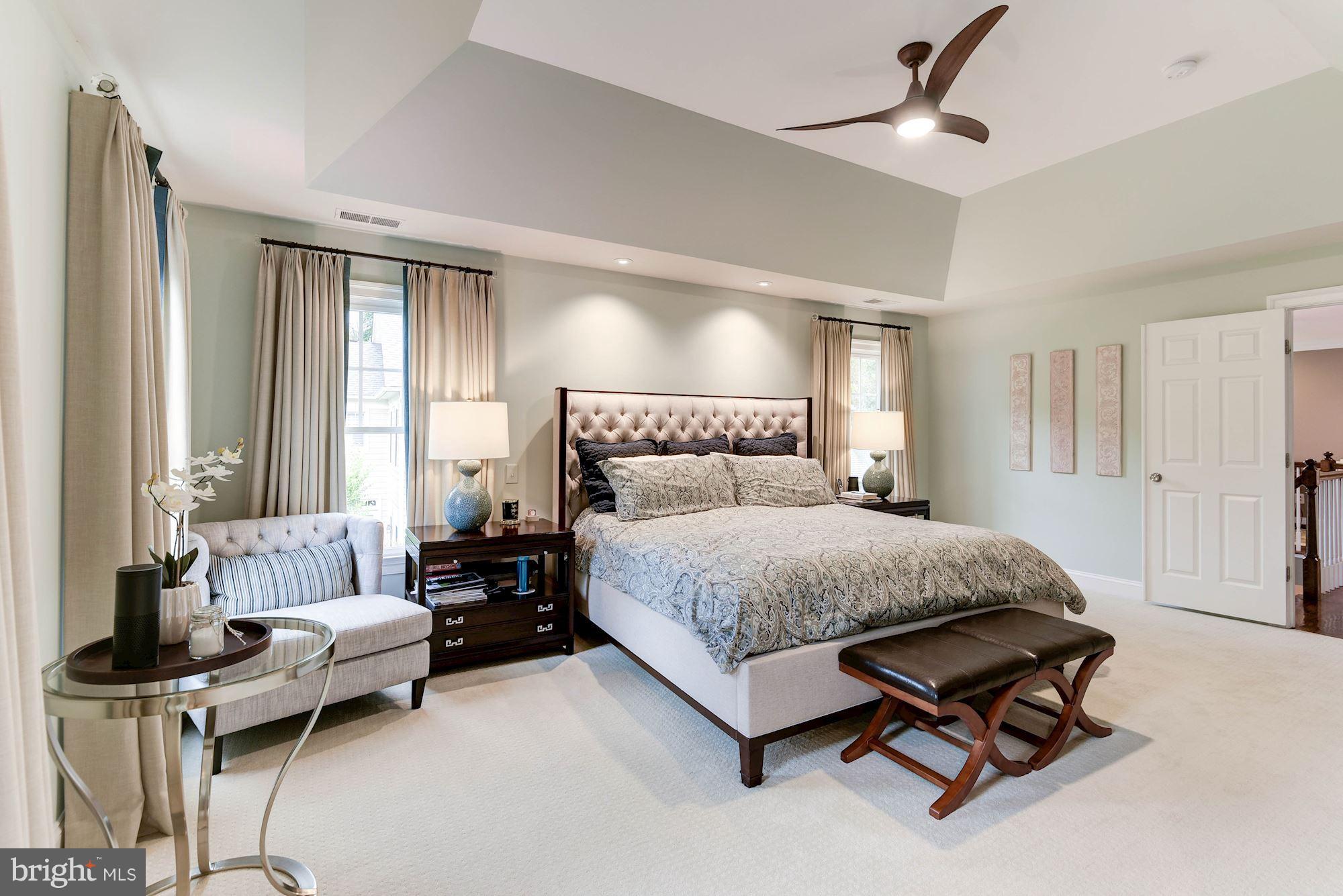 1835 Kirby Road McLean, VA 22101 - Photo 11 of 30 Luxurious Master Bedroom with 4 windows