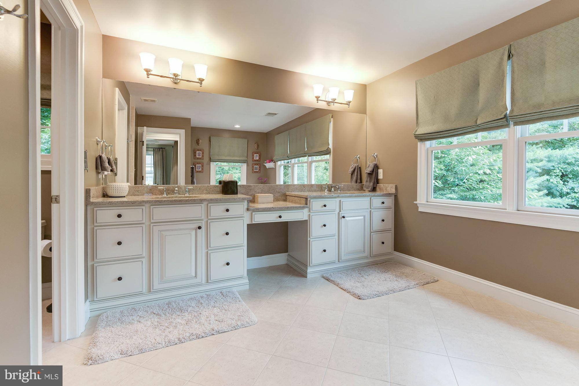 1835 Kirby Road McLean, VA 22101 - Photo 13 of 30 Master Bath w/ Double Vanities and Dressing Table