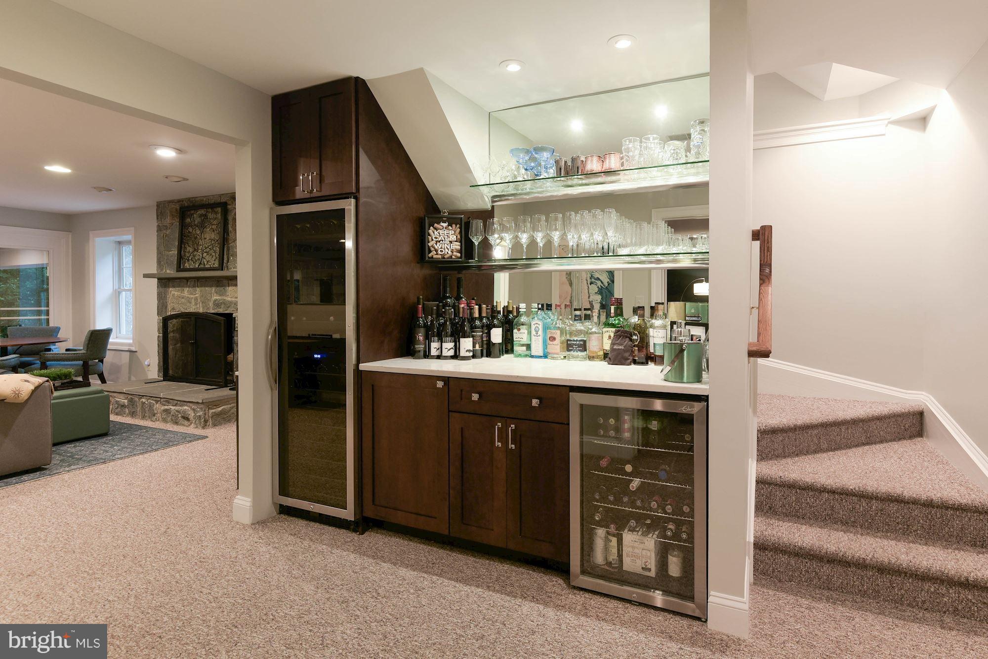 1835 Kirby Road McLean, VA 22101 - Photo 25 of 30 Beverage station with tall wine fridge and cooler