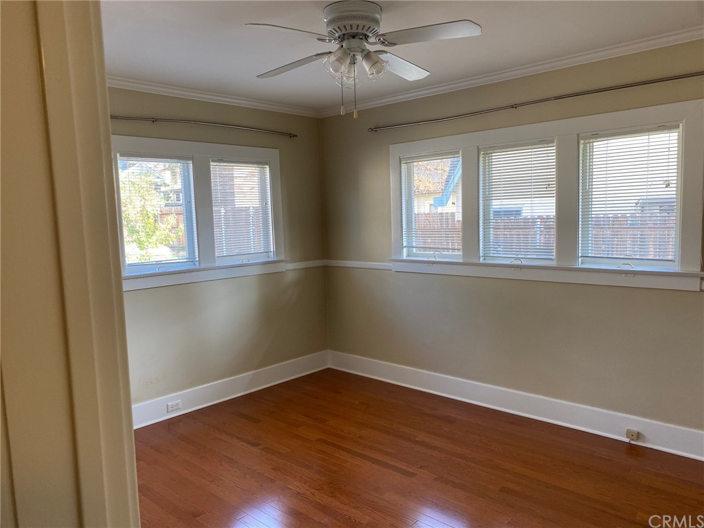 491 Eldora Road Pasadena, CA 91104 - Photo 9 of 14 a view of an empty room with wooden floor and a window