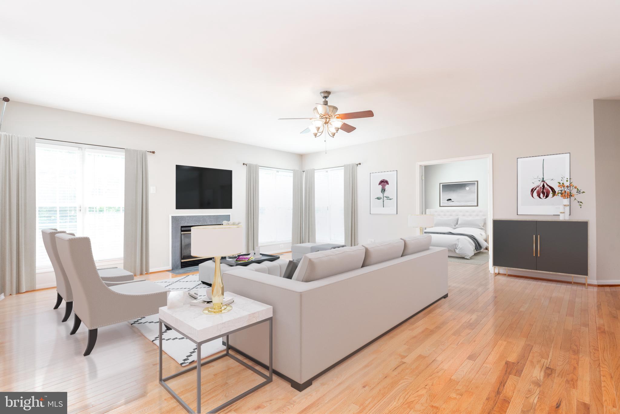 6033 Sumner Road Alexandria, VA 22310 - Photo 8 of 52 Light-filled living room with virtual staging