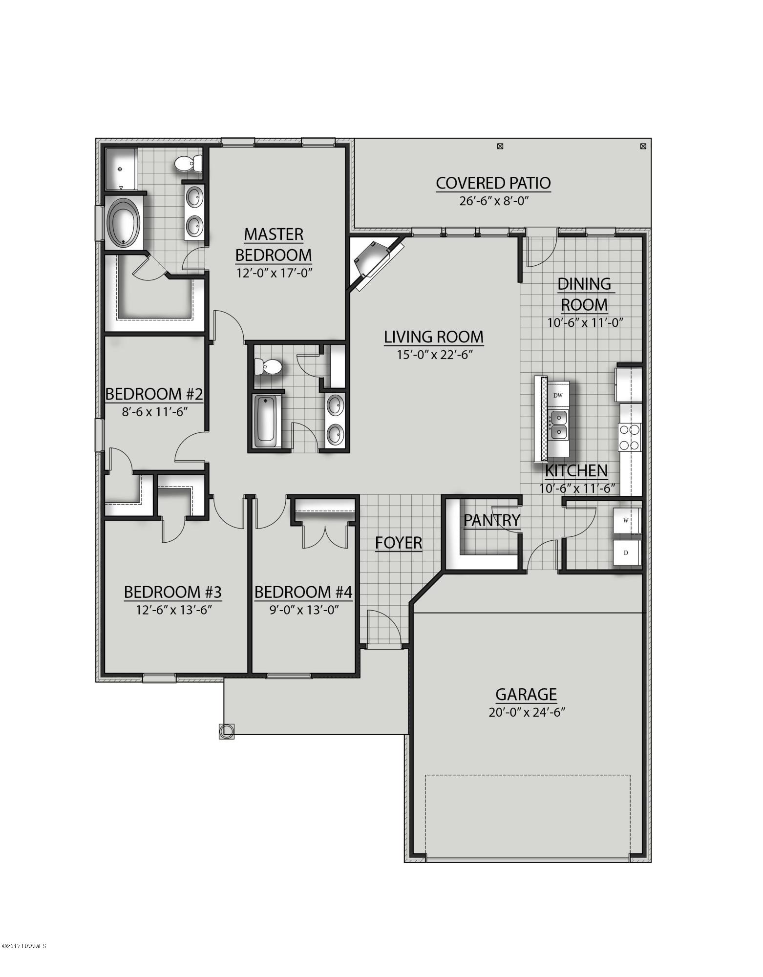 101 Sapphire Springs Road Youngsville, LA 70592 - Photo 2 of 2 Iris A-III - Floor Plan