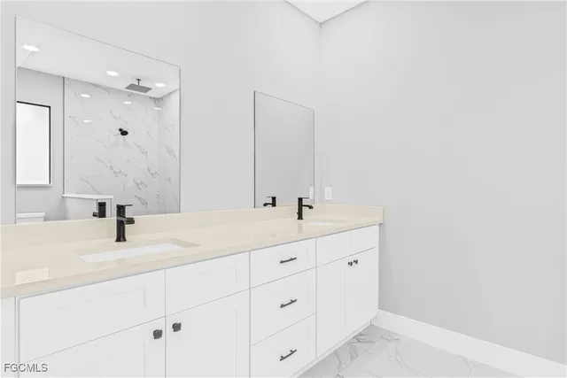 a bathroom with a window