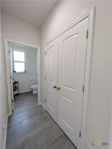 a view of a room with an empty room