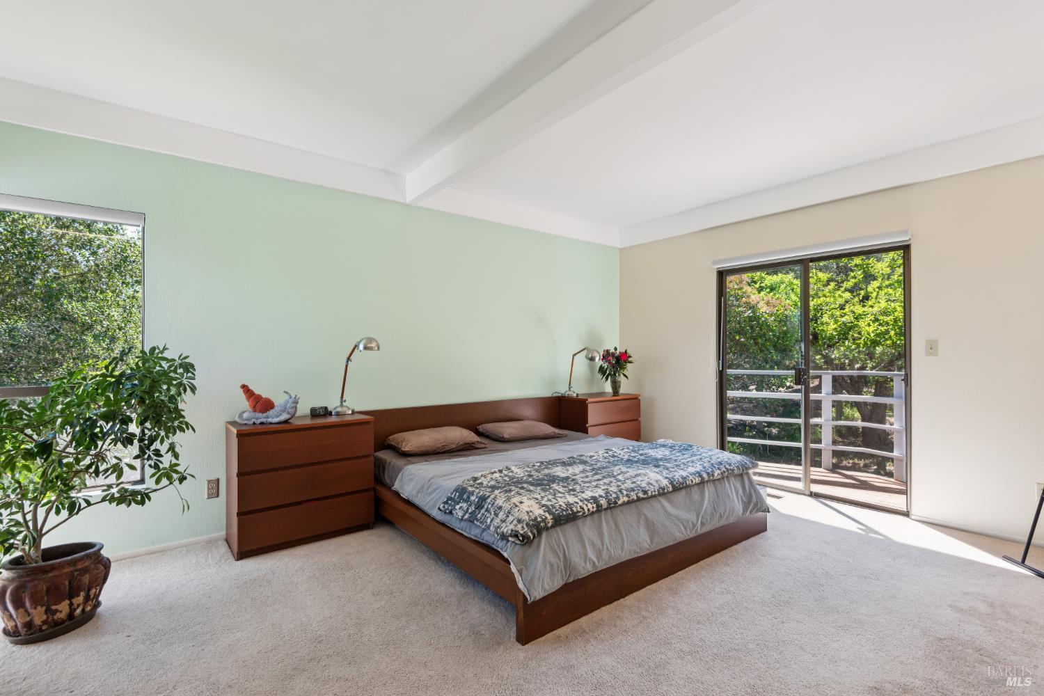 1475 Los Olivos Road Santa Rosa, CA 95404 - Photo 25 of 51 a bedroom with a bed and a potted plant