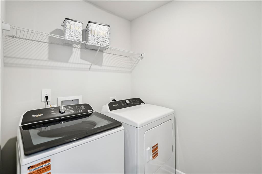 202 Proust Circle Dallas, GA 30132 - Photo 35 of 47 a utility room with dryer and washer