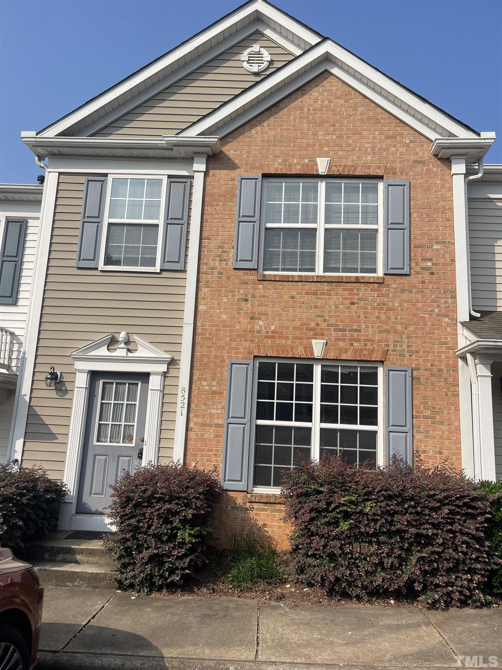 a front view of a house