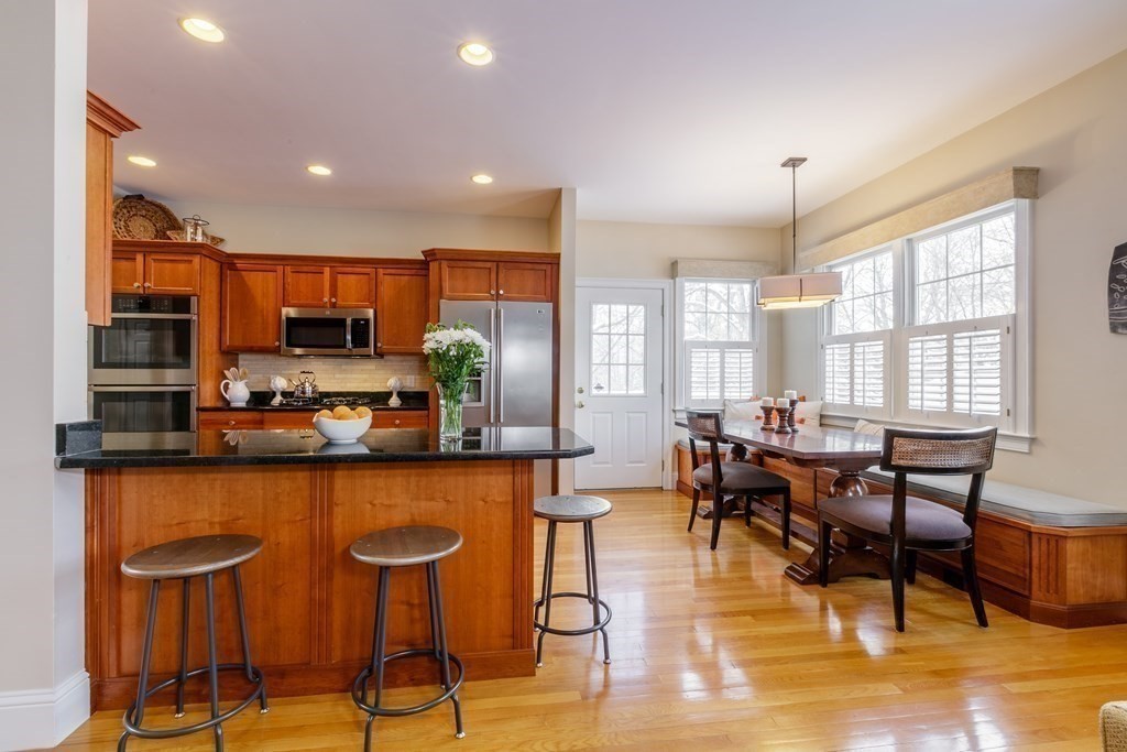 29 Old Bridge Road Concord, MA 01742 - Photo 12 of 37 a view of a dining room with furniture window and wooden floor