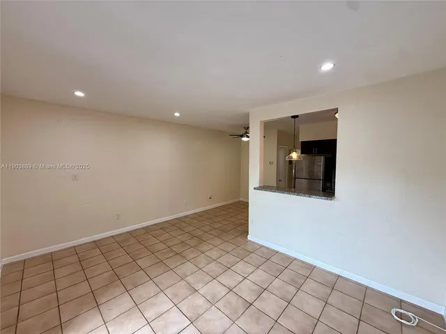 a view of an empty room