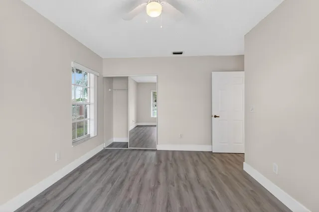 a view of a house with wooden floor