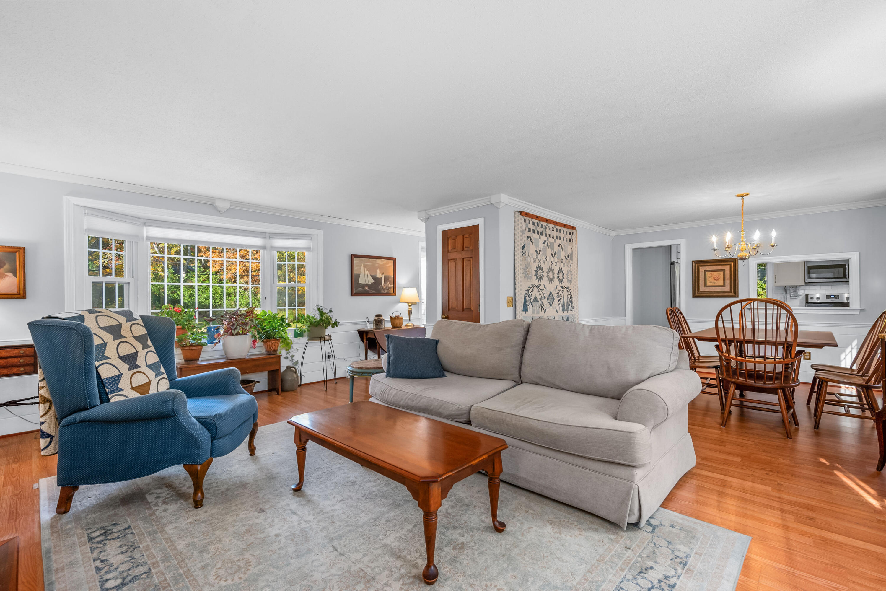 43 Chipman Road Sandwich, MA 02563 - Photo 9 of 35 a living room with furniture and a wooden floor
