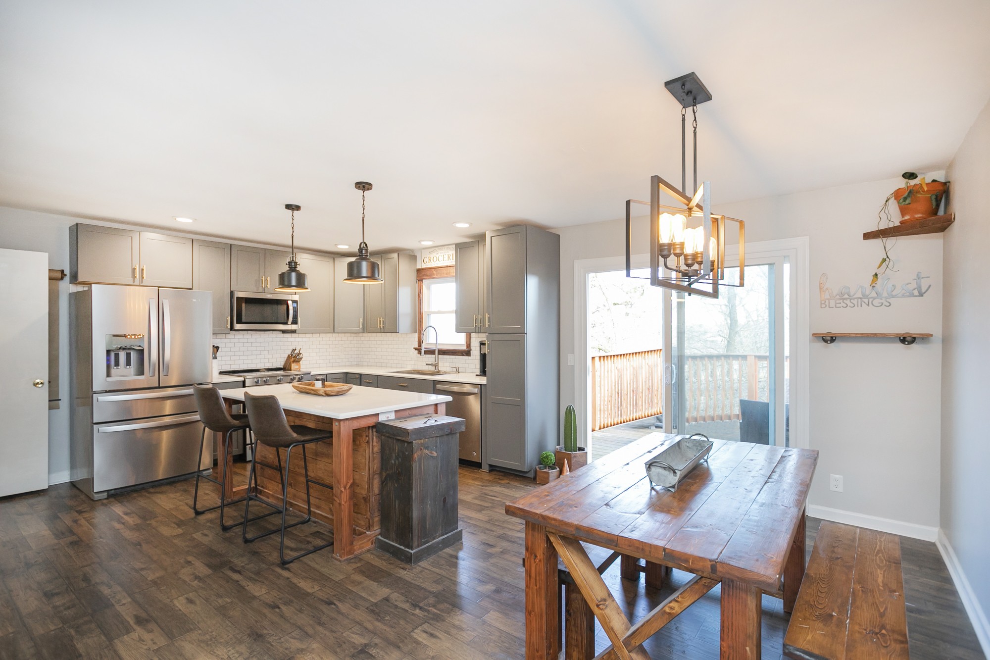 1124 Jacksons View Road Hermitage, TN 37076 - Photo 9 of 22 a view of a kitchen with furniture and wooden floor