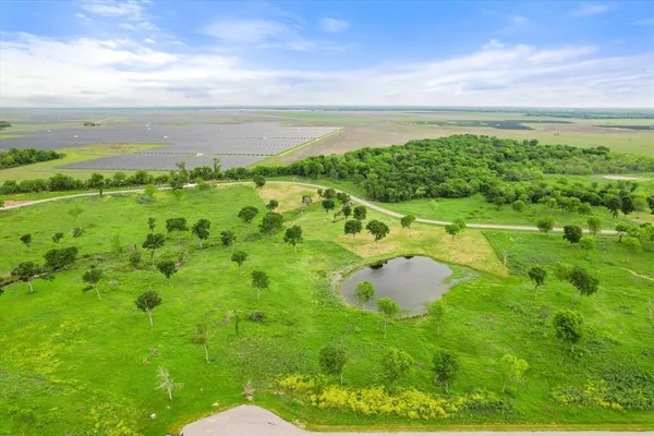 a yard with green space