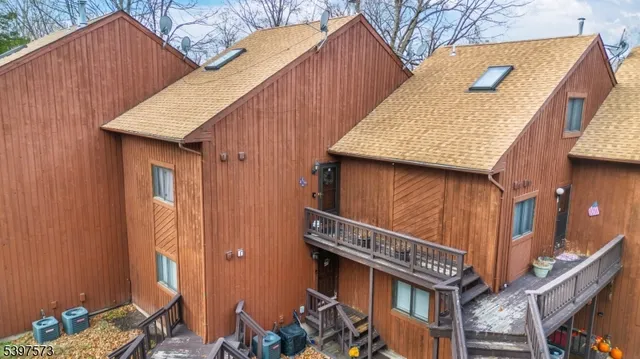 a view of a house with a balcony